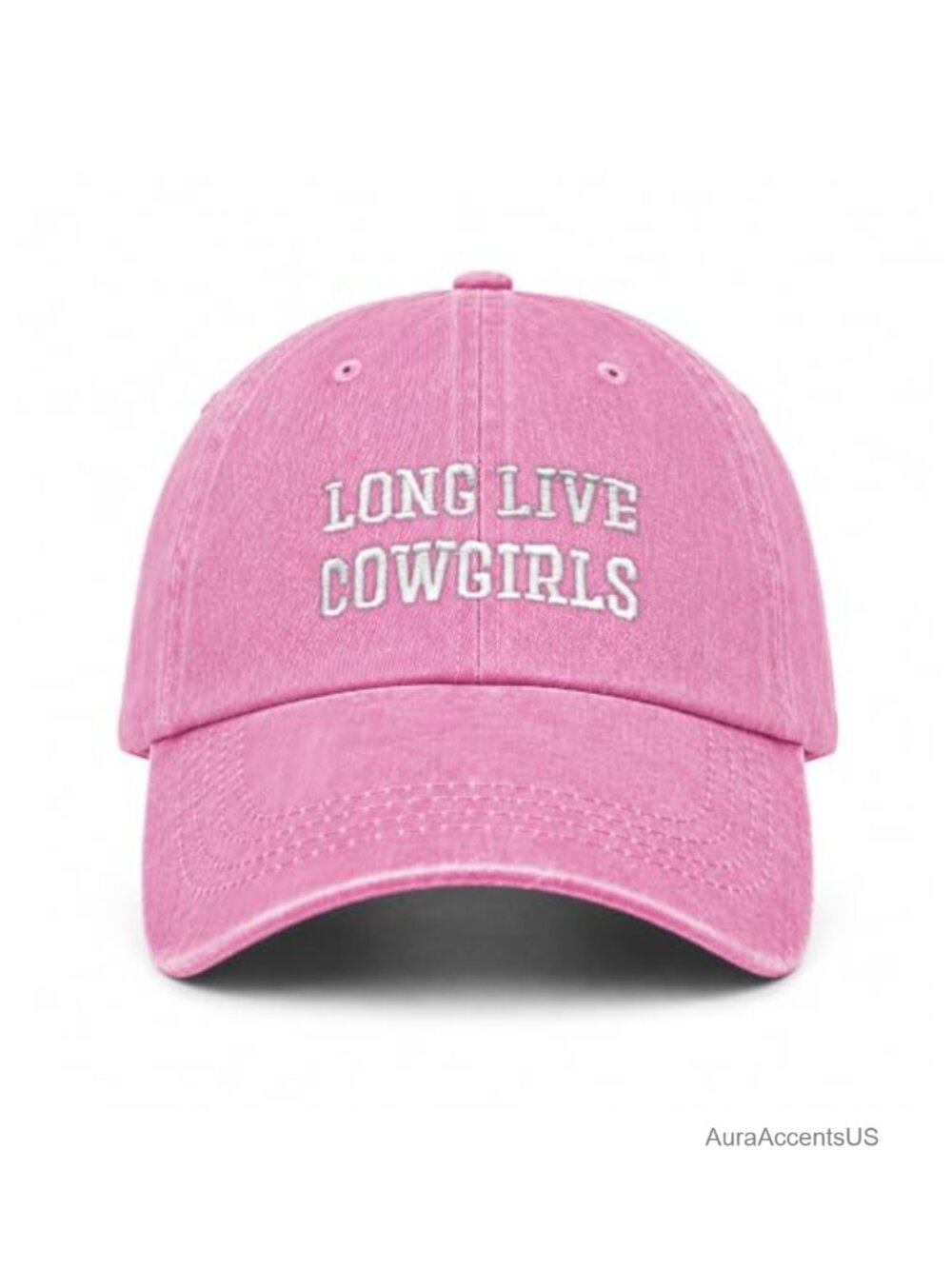 Pure Cotton Cowgirl Letter Print Baseball Cap Adjustable Outdoor Hat